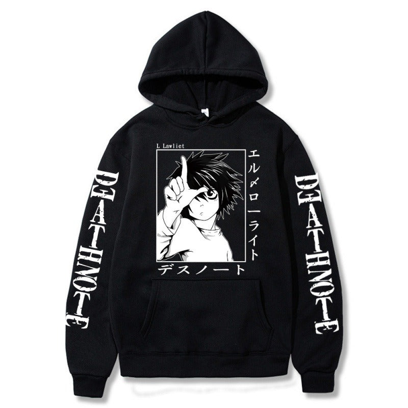 Hoodies Japanese anime, death notes, creative new student casual hoodies