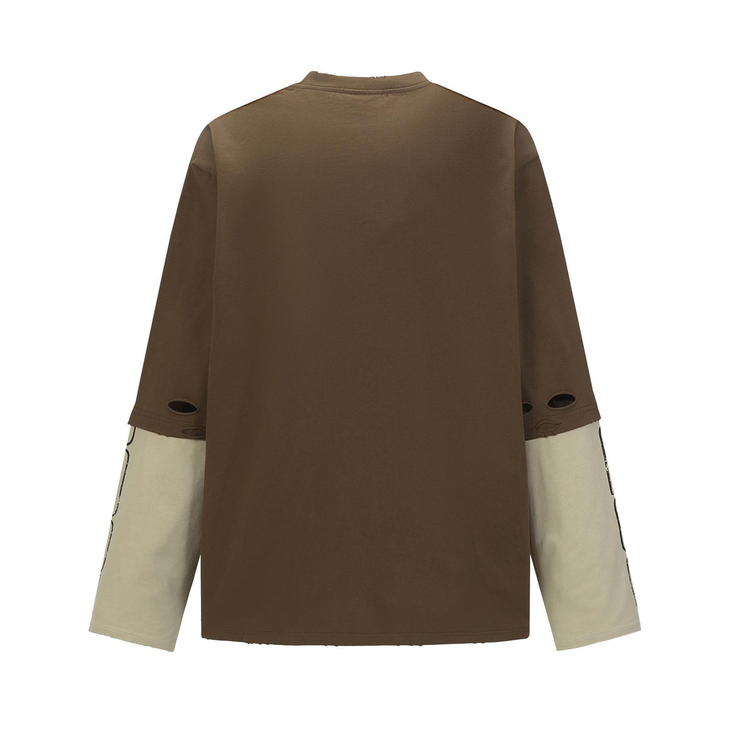 Splicing together two fake hoodies with holes