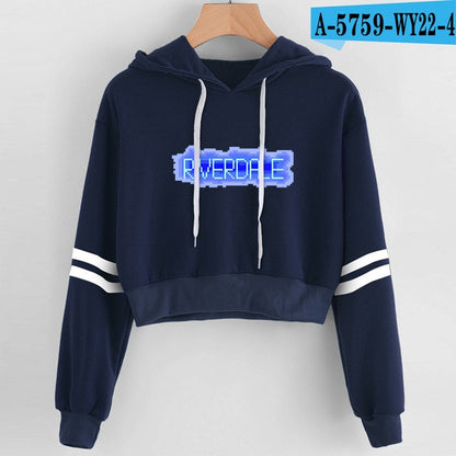 Women Sexy Crop Top Hoodies RIVERDALE Southside Serpent Print harajuku Casual Hoodies Sweatshirts